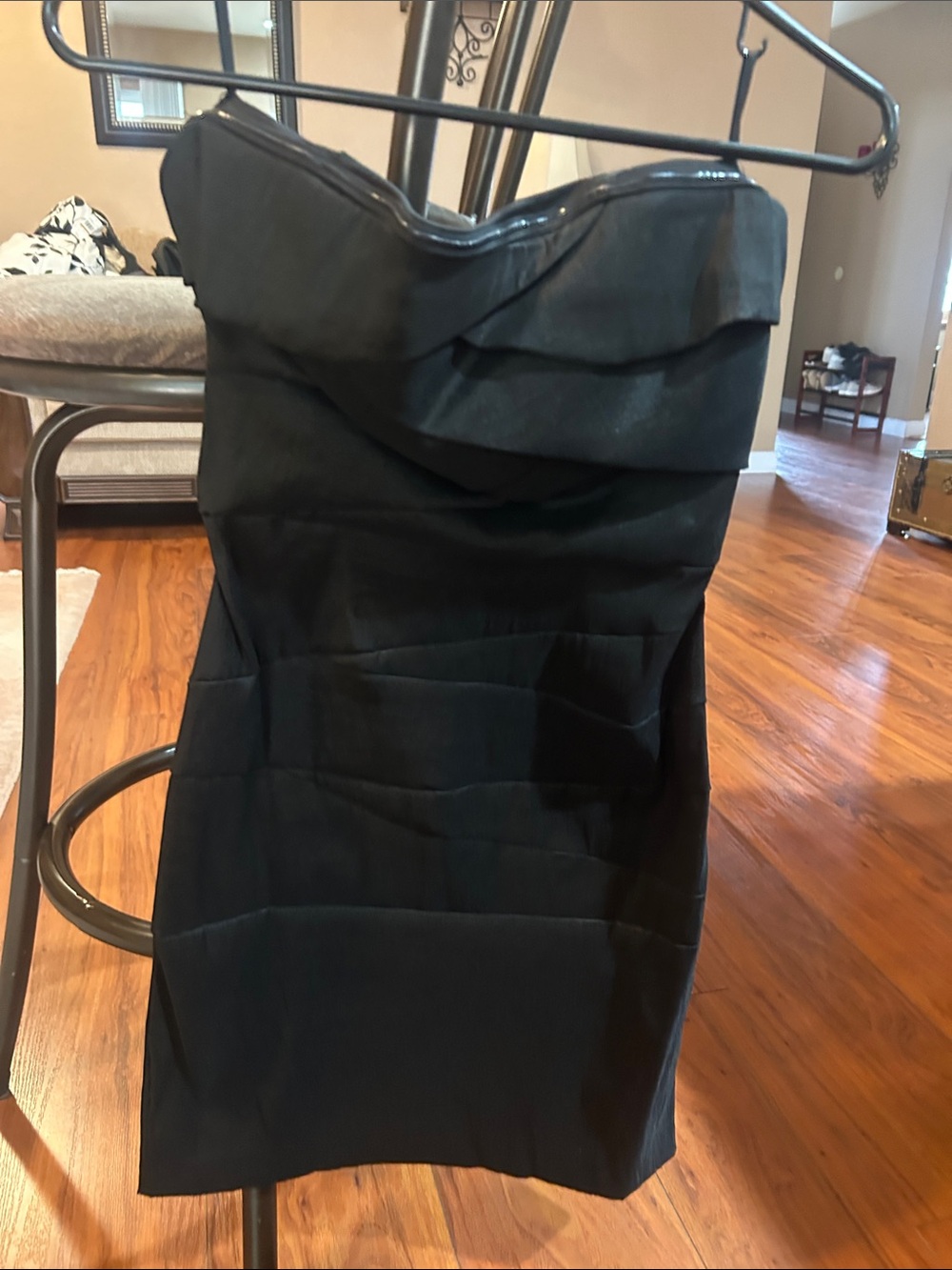 Strapless Black Bandage Mini Dress size small
